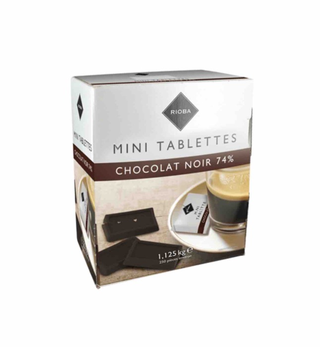 Chocolat Noir Mini--Tablettes 250 x 4,5g soit 1,125kgBoite