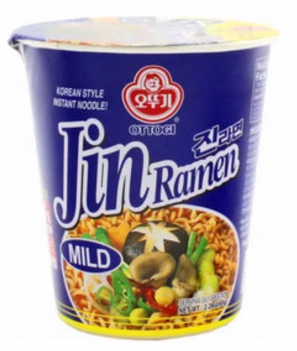 Jin Ramen Cup d'Ottogi Mild 65g/Bol