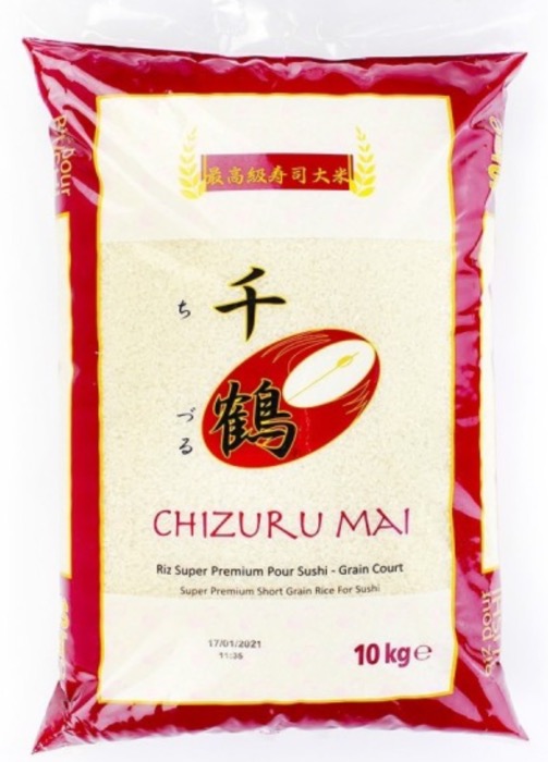 Riz Super Premium Pour Sushi Grain Court 10kg/Sac