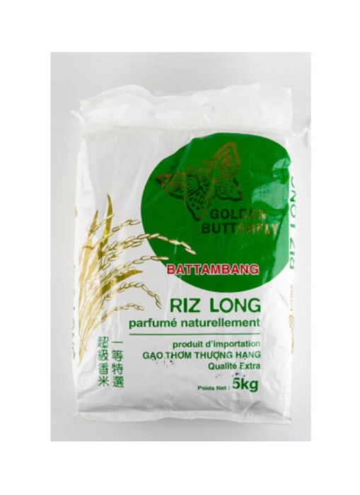 Battambang Riz Long Thaï Parfumé 2025 Qualité Extra 5kg/Sac