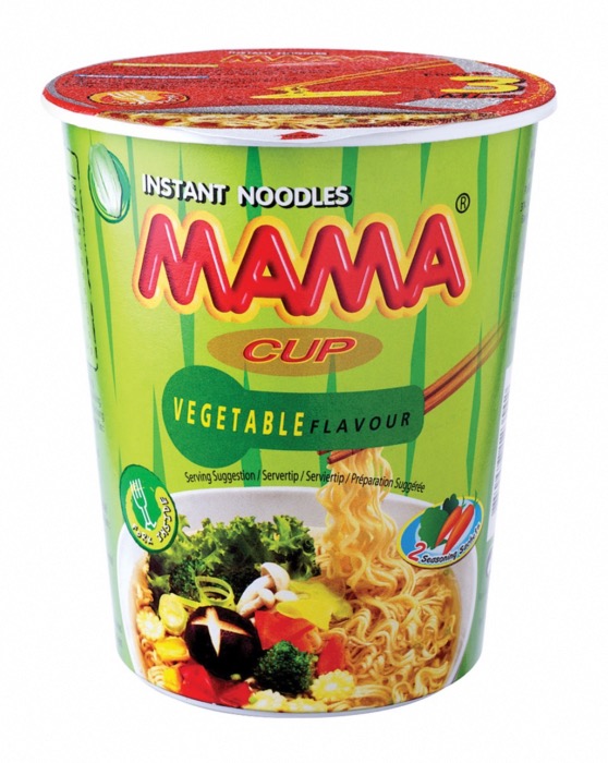 Nouilles Instantanées Mama Cup Saveur Légumes 70g/Bol