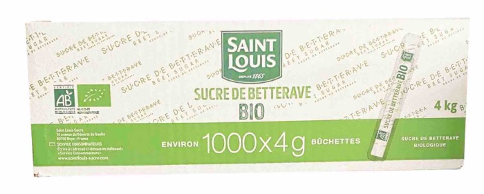 SAINT LOUIS Sucre en Poudre de Betterave BIO 1000 x 4g/Boite