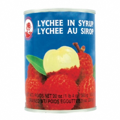 Lychee thaïlandais au sirop en conserve 565G/Boite