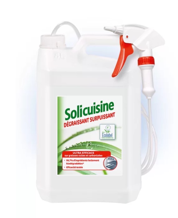 Dégraissant Surpuissant Ecologique Solicuisine 5L/Bidon