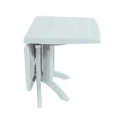 Table rectangulaire de jardin 160x110 cm - Pliable - Blanc