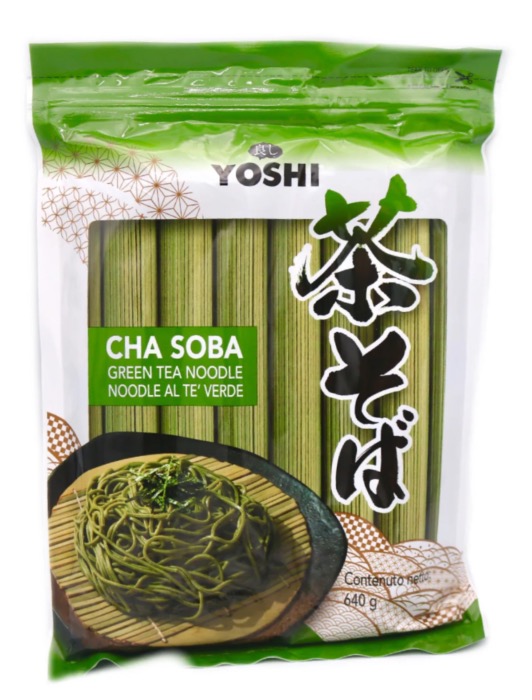 YOSHI Premium Cha Soba, Nouilles Thé Vert 640g/Sachet 