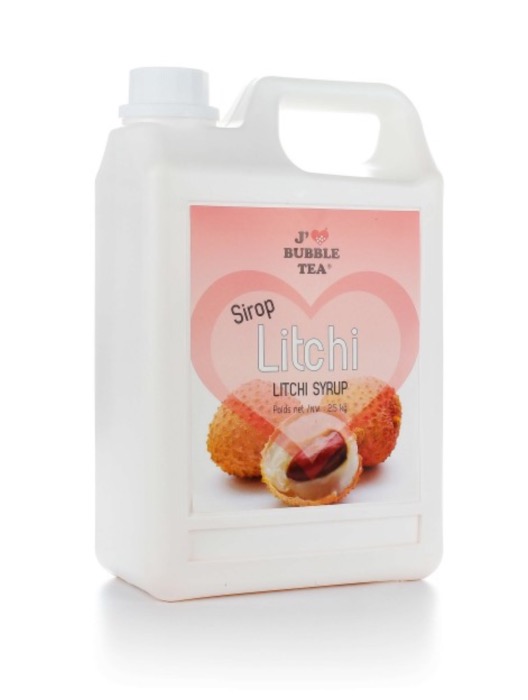 J'AIME BUBBLE TEA Sirop de Litchi 2,5kg/Bidon