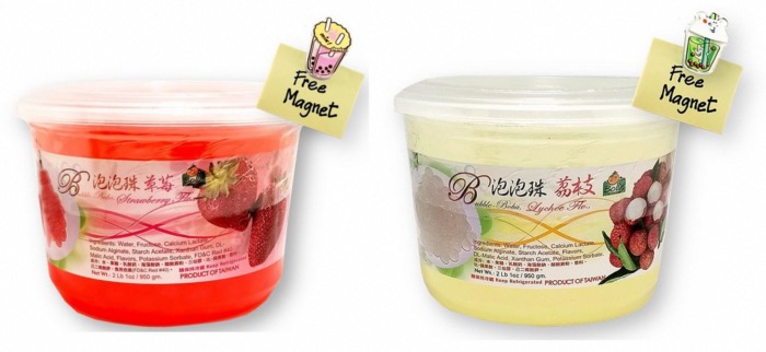 Bolle Popping Boba Pearls Litchi + Fraise 950g/Boite