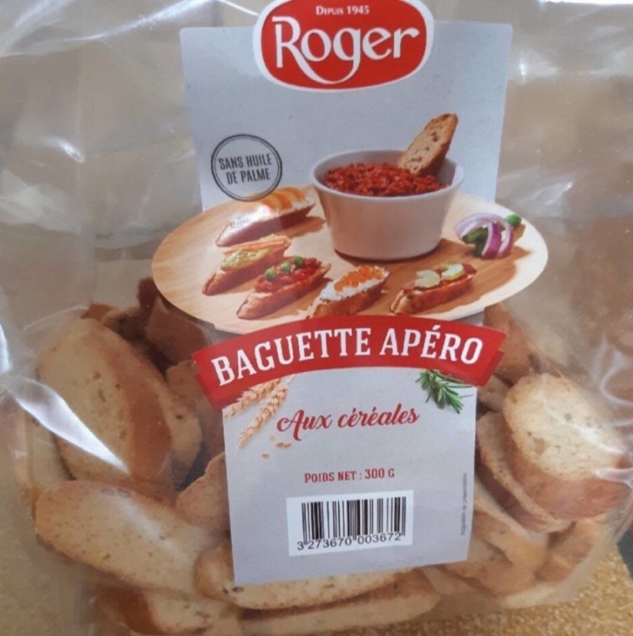 Baguette Apéro Roger aux Céréales 300g/Sachet