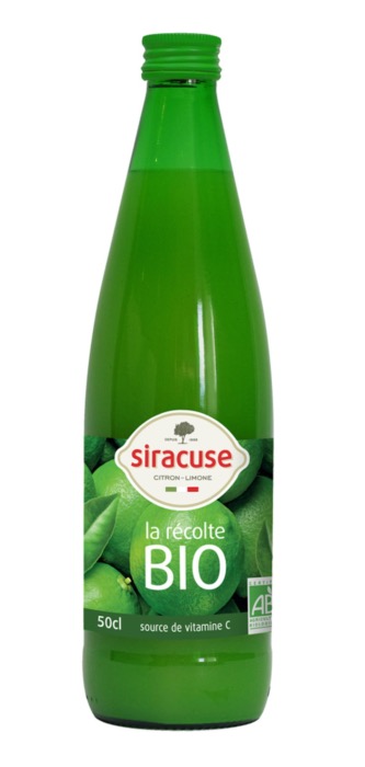 Siracuse Jus de Citron Vert BIO 50cl/Bouteille