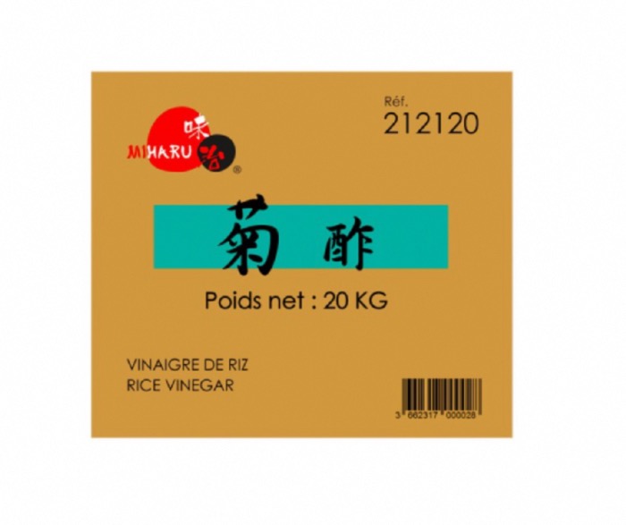 Vinaigre de Riz Japonais Miharu 20kg/BIB