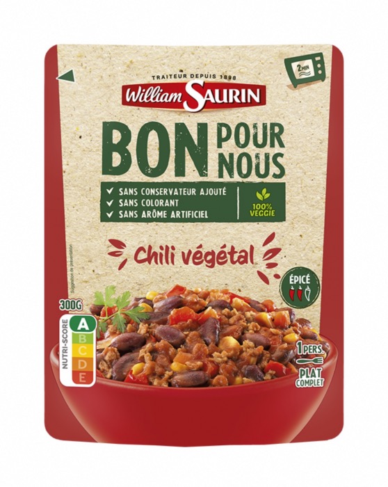 Chili Végétal William Saurin 300g/Sachet