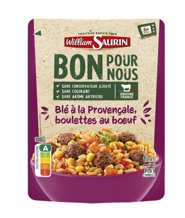 Boulettes de Boeuf et Blé en Sauce William Saurin 300g/Sachet