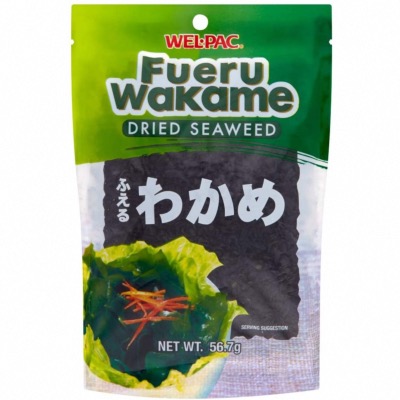 Algues séchées Wakame japonaises "Fueru Wakame" 56,7g - Marque Wel-Pac