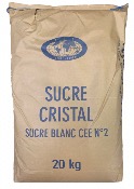 Sucré Cristal - Sucre Blanc N° 2 20kg