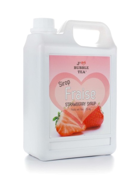 J'AIME BUBBLE TEA Sirop de Fraise 2,5kg/Bidon