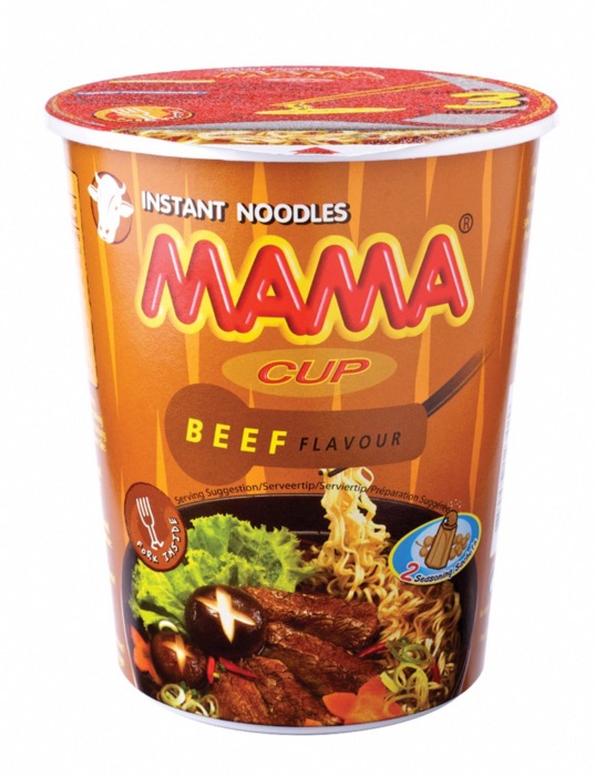 Nouilles Instantanées Mama Cup Saveur Boeuf 70g/Bol