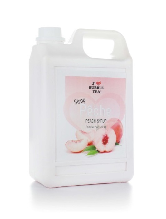 J'AIME BUBBLE TEA Sirop de Pêche 2,5kg/Bidon 