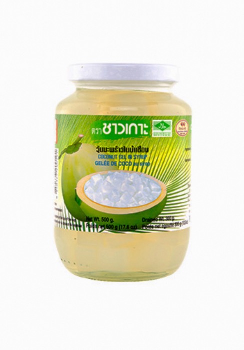 Gelée de Coco en Sirop - Nata de Coco 500g/Pot