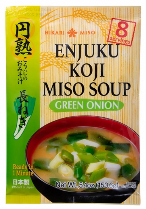 Soupe Miso Instantanée Japonaise Hikari Poireau 8 Soupes/Sachet 153,6g