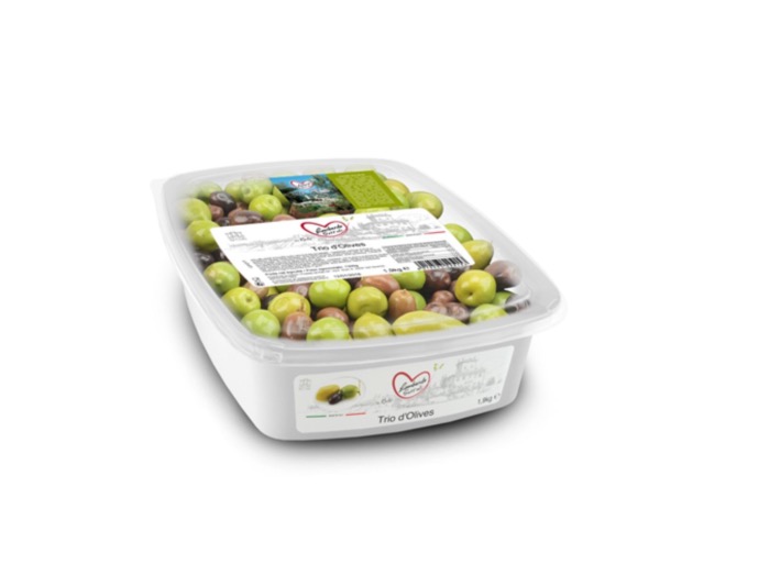 Lombardo Sott'Oli Trio d'Olives Entières 1,9kg/Boite