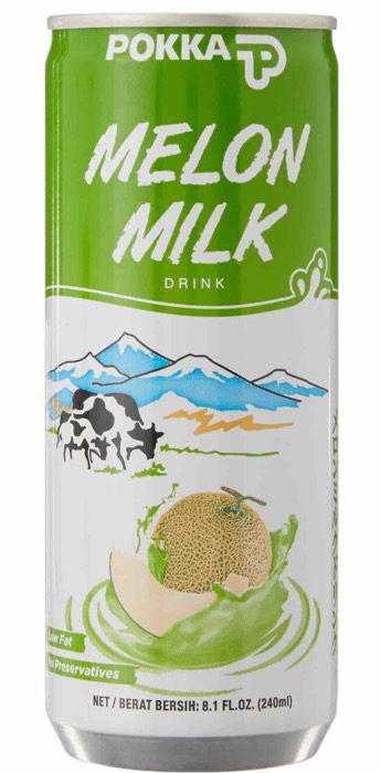 POKKA Boisson au Lait et Melon 240ml/Canette 