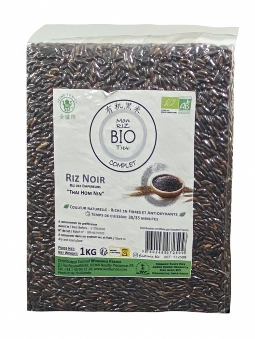 Riz ThaÏ Noir BIO 1kg/Sachet