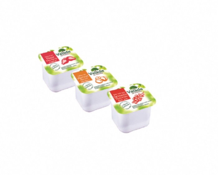 Confiture Assortiment Valade 120 x 30g/Boite  (1/3 Abricot, 1/3 Fraise et 1/3 Groseille)