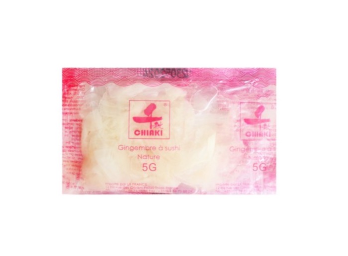 Gari Sushi Gingembre Blanc Mini-Sachet Miharu 5g x 100/Sahet