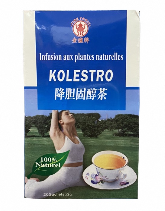 Infusion aux Plantes Naturelles pour Aider Réduire le Cholestérol 40g (20 x 2g)/Boite