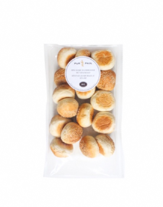 Mini Pain Hamburger BIO au Sésame Biofournil 16 x 30g/Sac