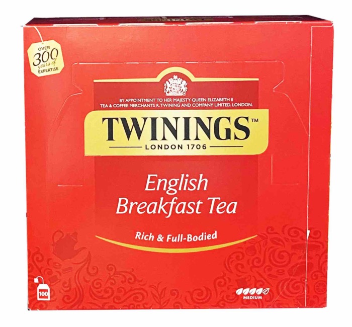 Twinings Thé English Breakfast 100 Sachets/Boite