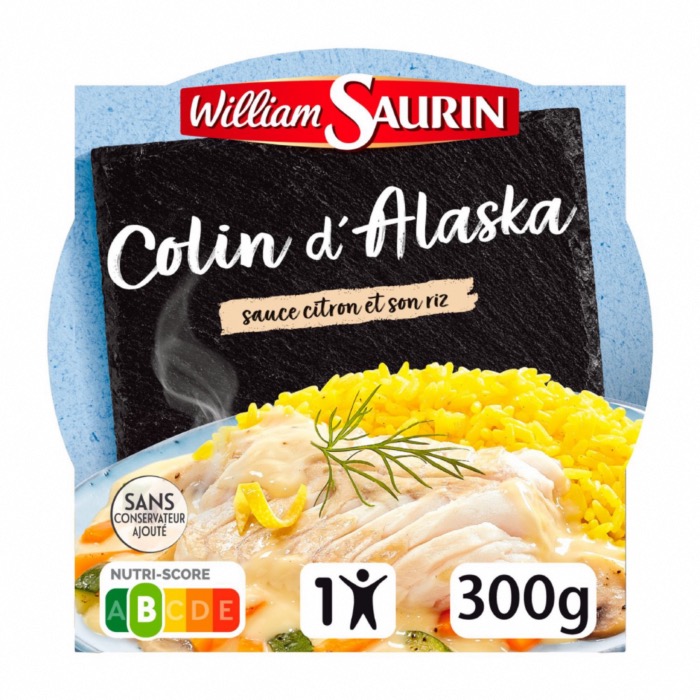 Filet de Colin au Citron et Riz Safrané William Saurin 300g/Boite