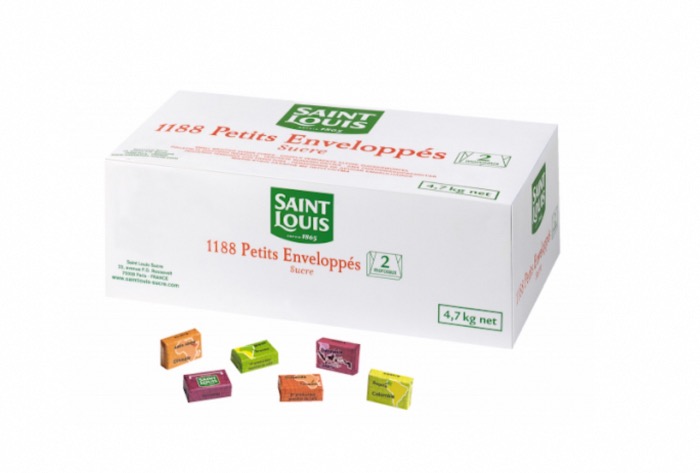 1188 Petit Envoloppés Sucre en Morceaux Saint Louis 4,7kg/Boite