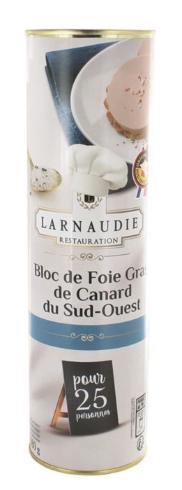 Bloc de Foie Gras de Canard IGP du Sud Ouest 980g/Boite