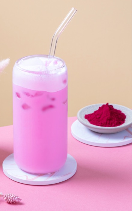 Monbana Pink Latte Saveur Fruits Rouges 350g/Boite