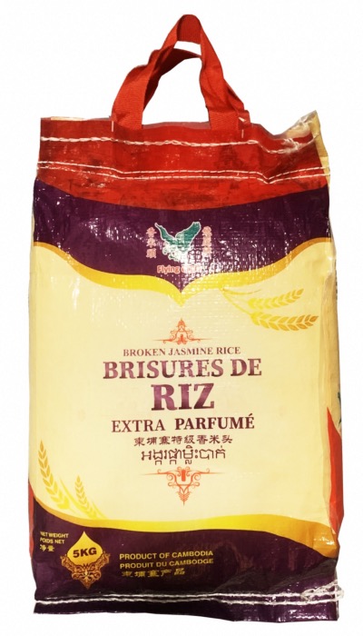 Brisure de Riz Jasmin - Riz de Cambodge Extra Parfumé 5kg/Sachet 