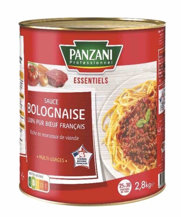 Sauce Bolognaise 100% Pur Boeuf PANZANI 2,8kg/Boite