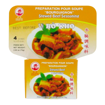 Assaisonnement pour Boeuf Bourguignon Mijoté Bo Kho 75g