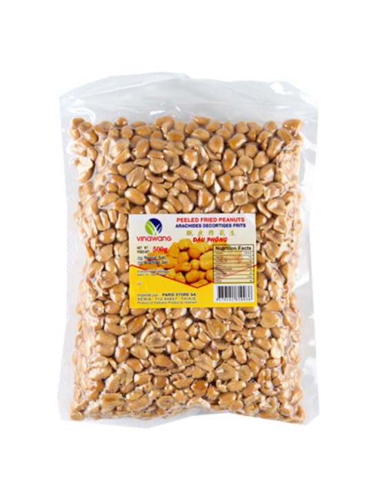 Cacahuètes Décortiquées Frits Salée 500g/Sachet