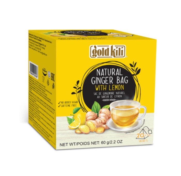 Gold Kili Infusion Gingembre au Citron 60g (20 sachets)/Boite