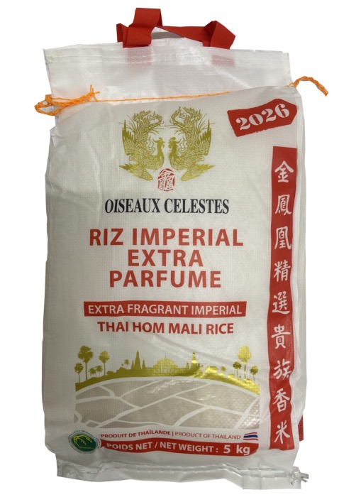 NOUVELLE RECOLTE 2026 Riz Thai Extra Parfumé Qualité Premium 5kg/Sac
