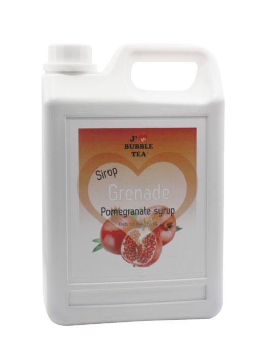 J'AIME BUBBLE TEA Sirop de Grenade 2,5kg/Bidon