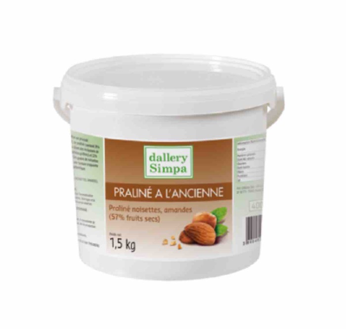 Dallery Praliné à l'Ancienne 1,5kg/Seau